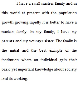 Sociological Analysis of the Family Paper